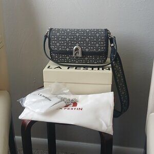 LA FESTIN black jacquard bag